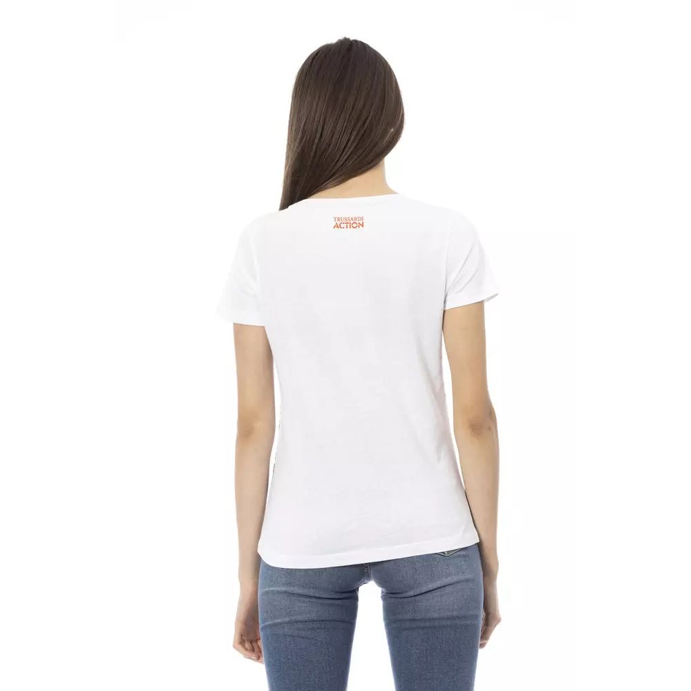 Trussardi Action Women's White Cotton Top - Size M
