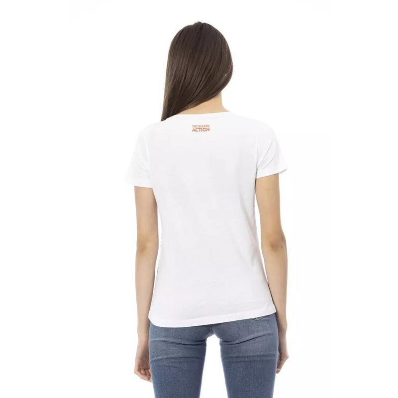 Trussardi Action Women's White Cotton Top - M