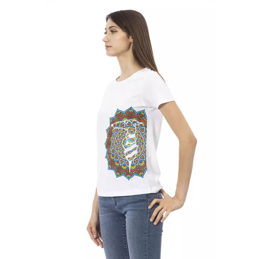 Trussardi Action Women's White Cotton Top - Size M