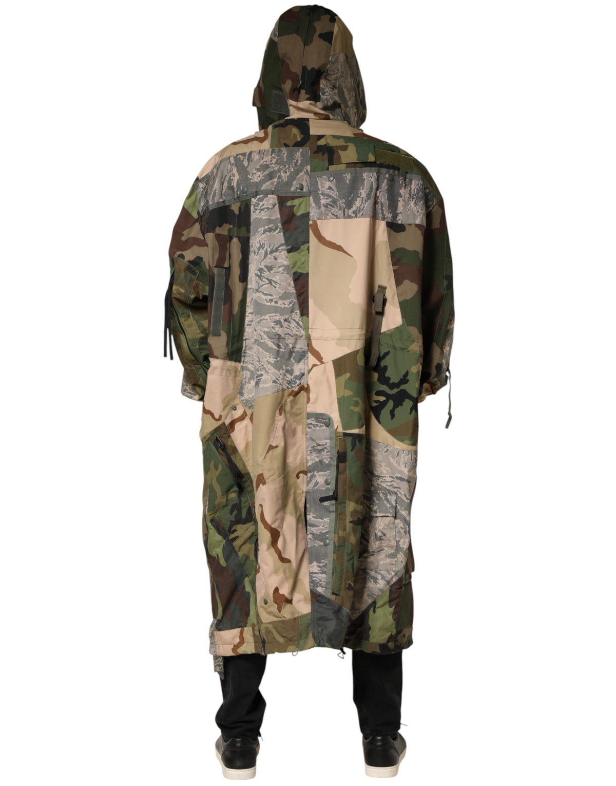 Veste imperméable à capuche camouflage multicolore Dolce &amp; Gabbana