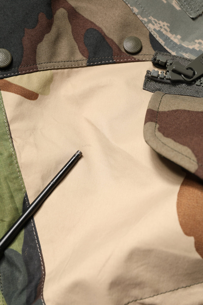 Veste imperméable à capuche camouflage multicolore Dolce &amp; Gabbana