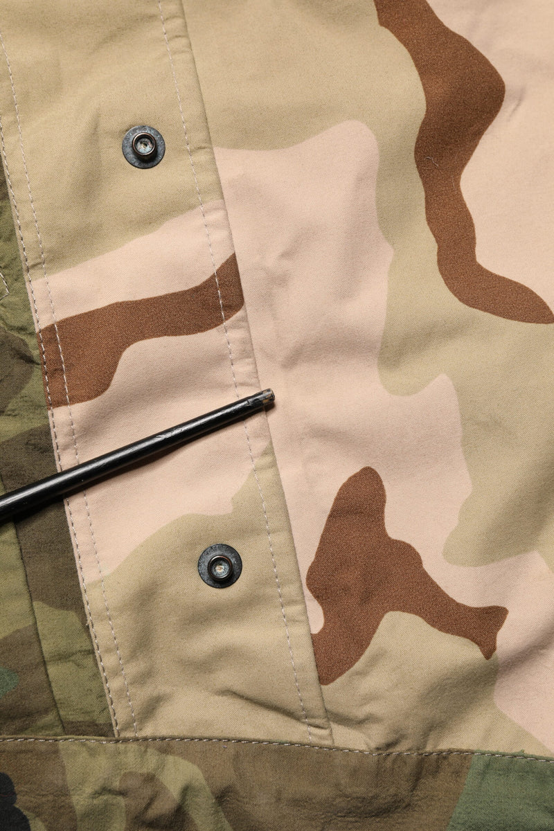 Veste imperméable à capuche camouflage multicolore Dolce &amp; Gabbana
