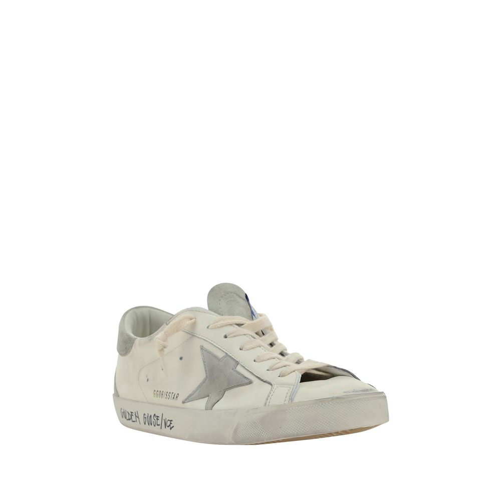 Baskets Golden Goose en chèvre blanc