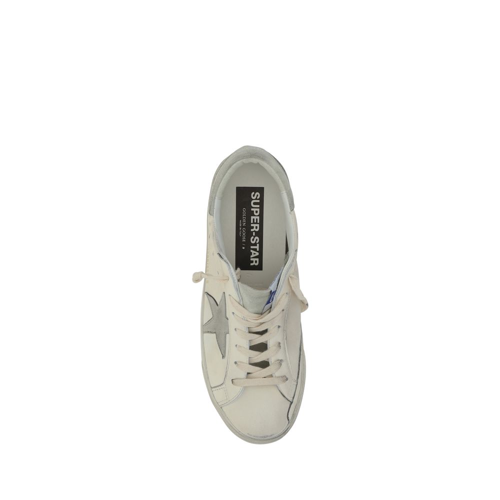 Baskets Golden Goose en chèvre blanc