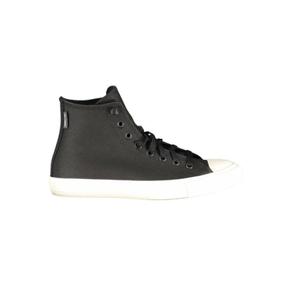 Baskets Converse unisexes en cuir noir