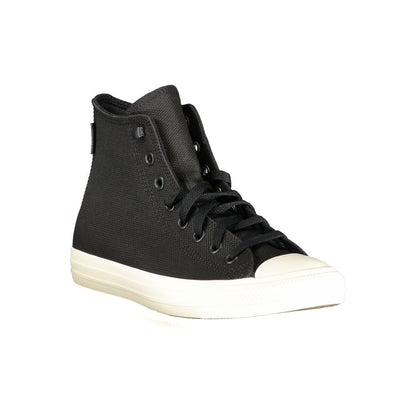 Baskets Converse unisexes en cuir noir