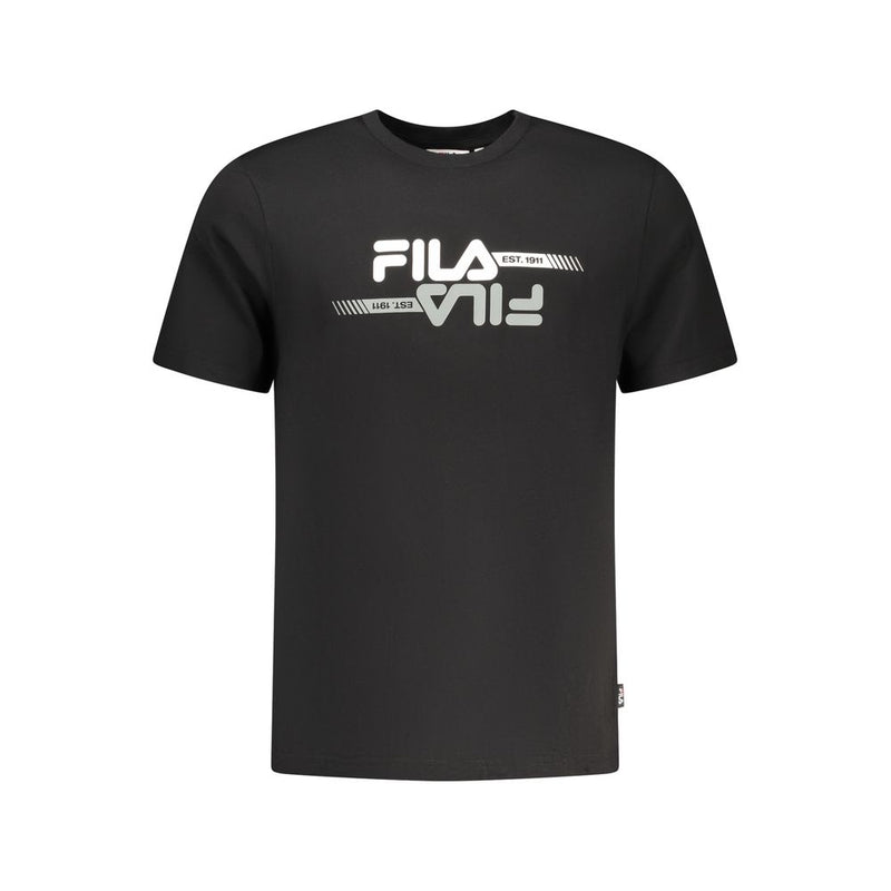 T-shirt en coton noir pour homme Fila