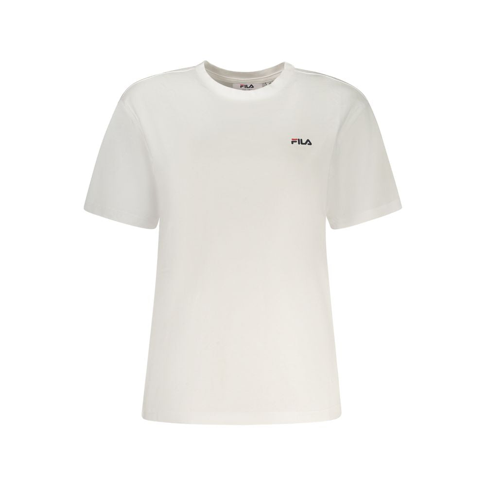 T-Shirt Femme Fila Bianco en Coton - Élégance Sportive