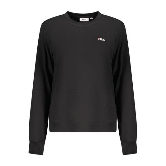 Sweat-shirt Fila noir en coton biologique pour femme