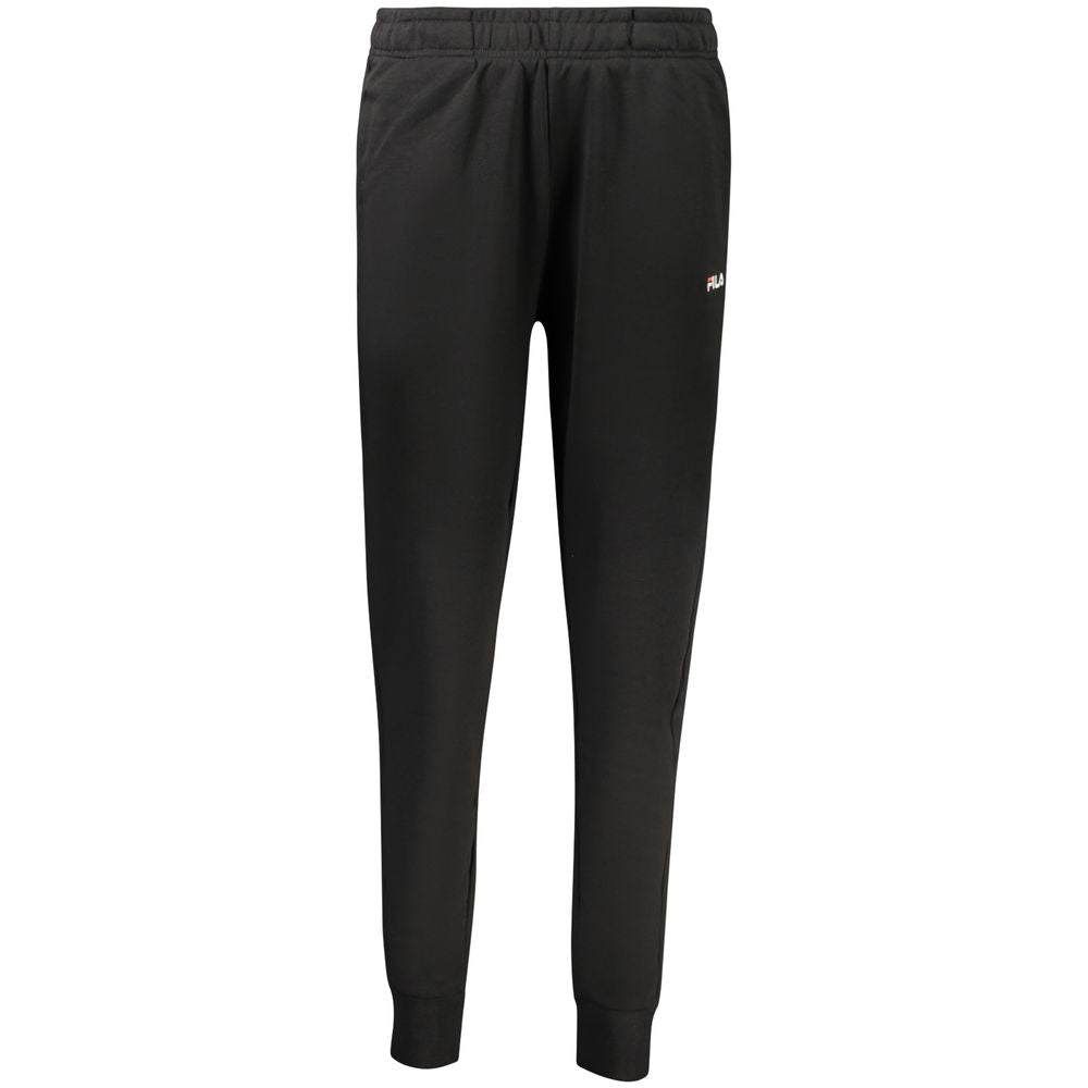 Fila Black Cotton Women's Sweatpant - Comfort Meets Style
