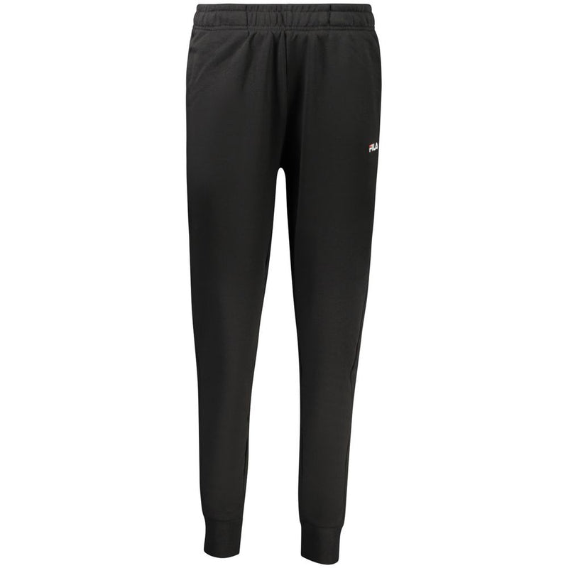 Fila Black Cotton Women's Sweatpant - Comfort Meets Style
