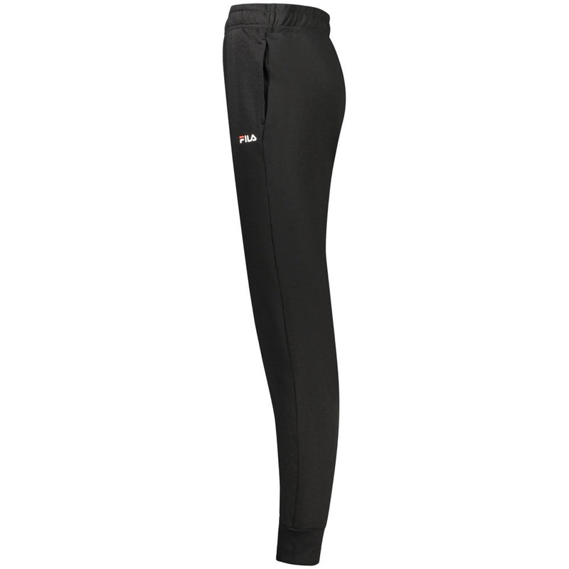 Fila Black Cotton Women's Sweatpant - Comfort Meets Style