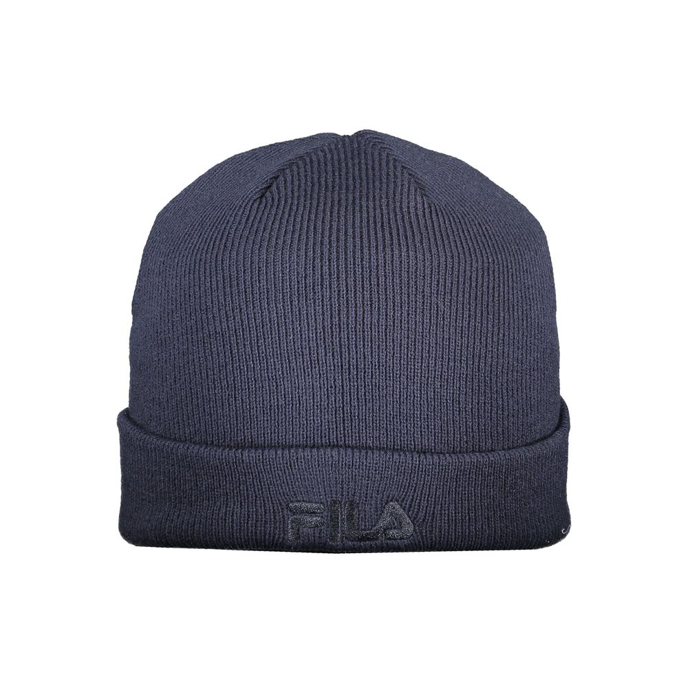 Fila Blue Acrylic Men Cap - Élégance et Confort