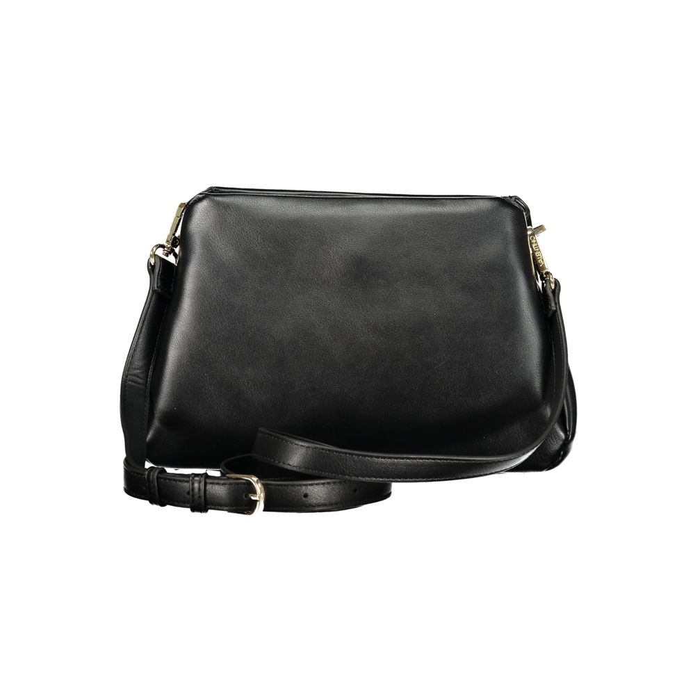 Mario Valentino Black Polyurethane Handbag for Women