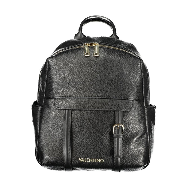 Sac à dos en polyuréthane noir pour femmes Mario Valentino - Élégant et polyvalent