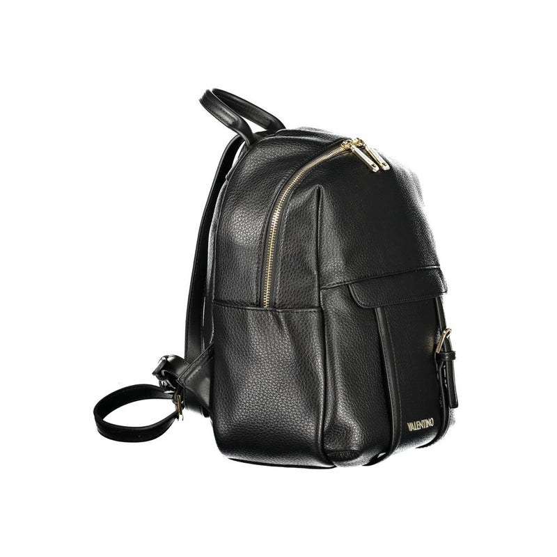 Sac à dos en polyuréthane noir pour femmes Mario Valentino - Élégant et polyvalent