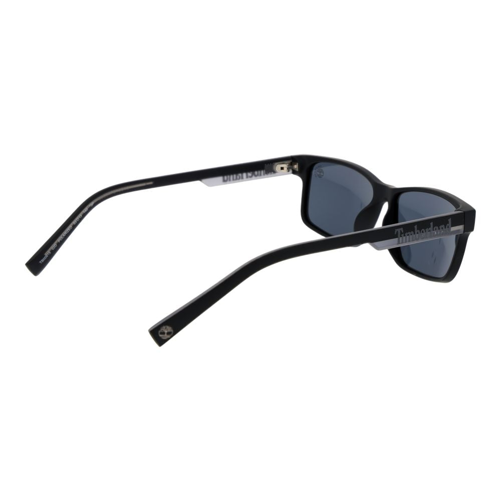 Lunettes de soleil en acier inoxydable noir Timberland - Style unisexe
