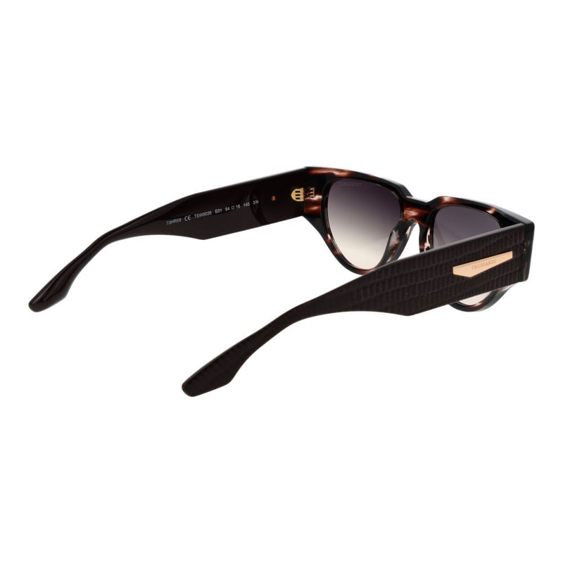 Lunettes de soleil en acétate marron Trussardi pour femmes