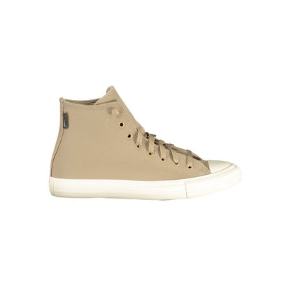 Converse Baskets unisexes en cuir beige