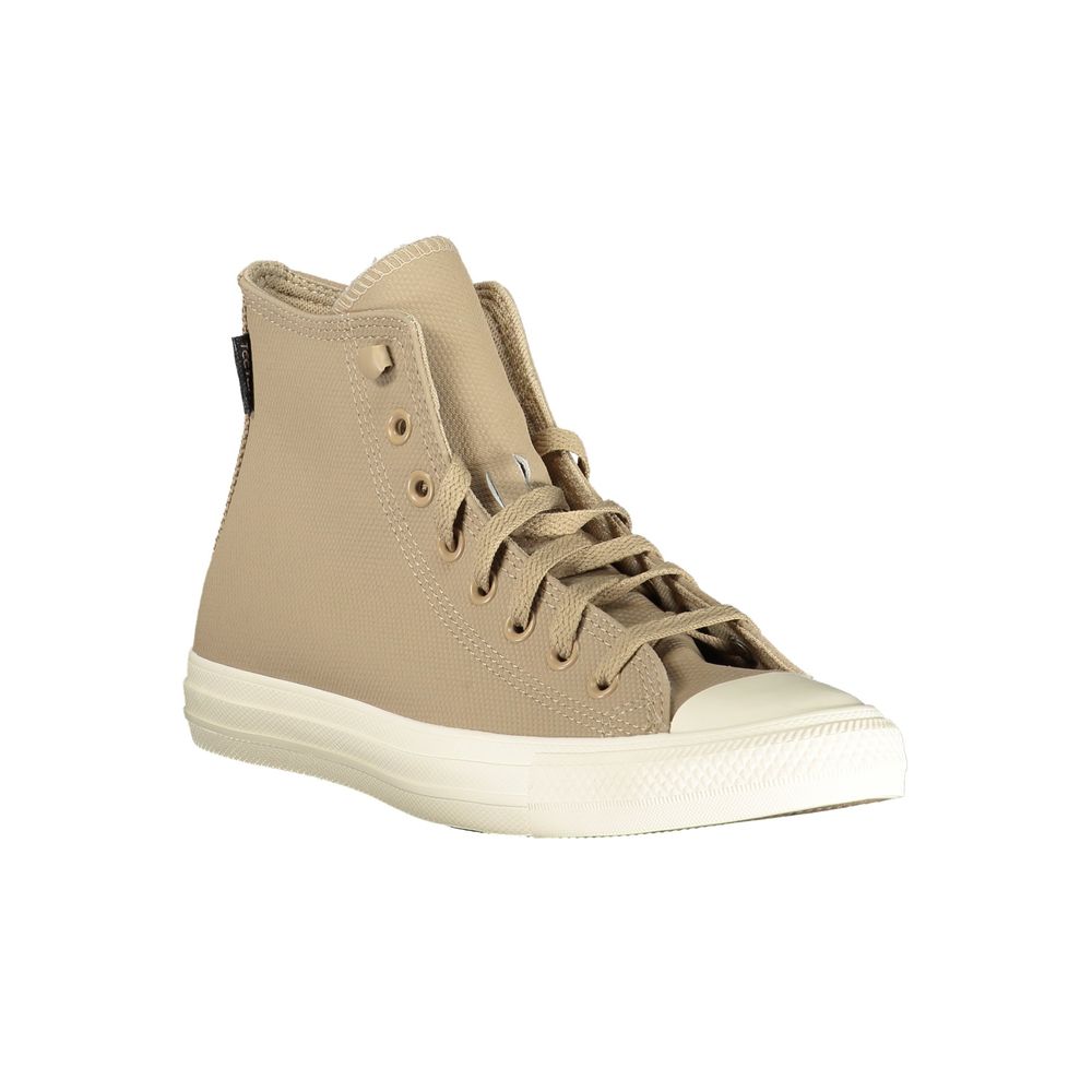 Converse Baskets unisexes en cuir beige