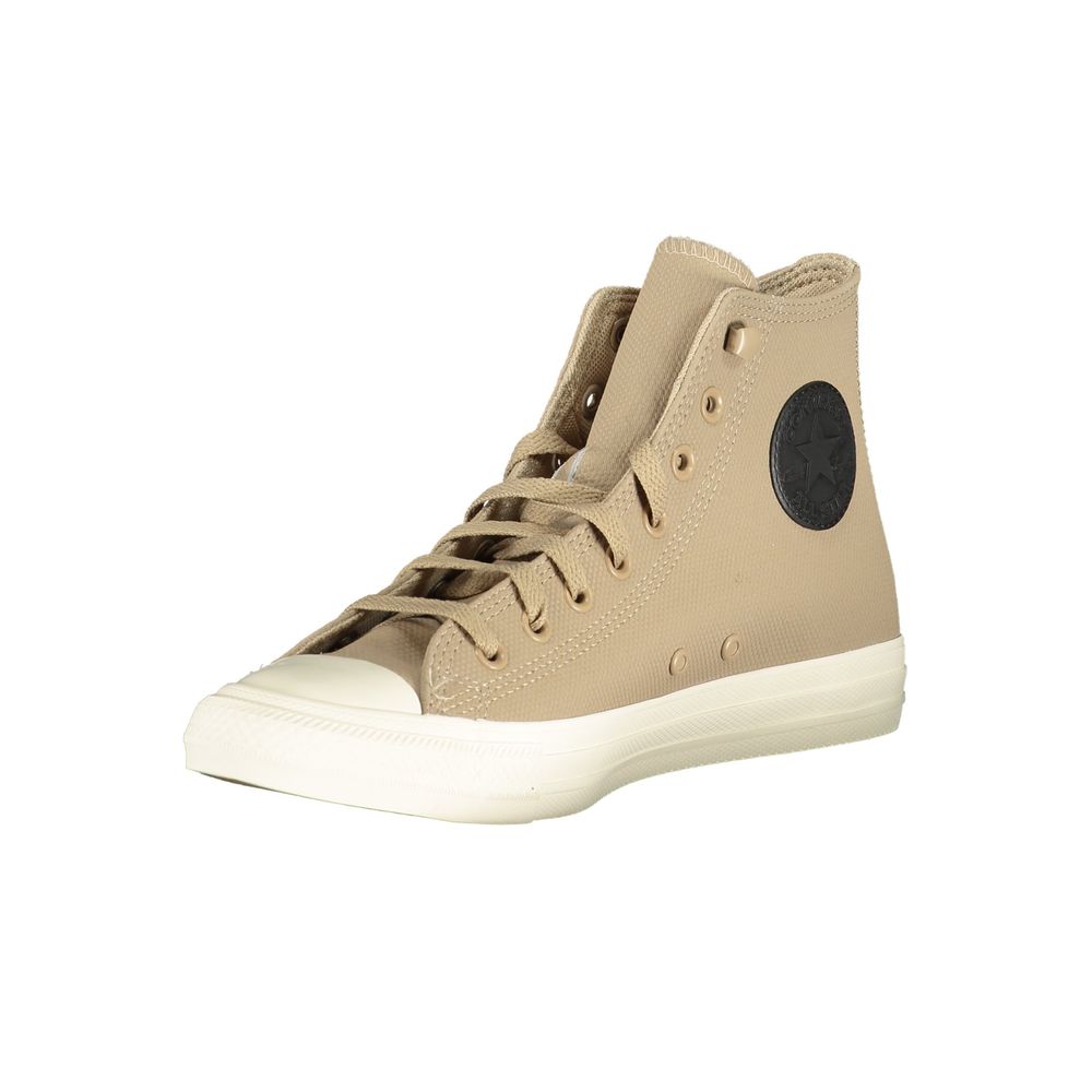 Converse Baskets unisexes en cuir beige