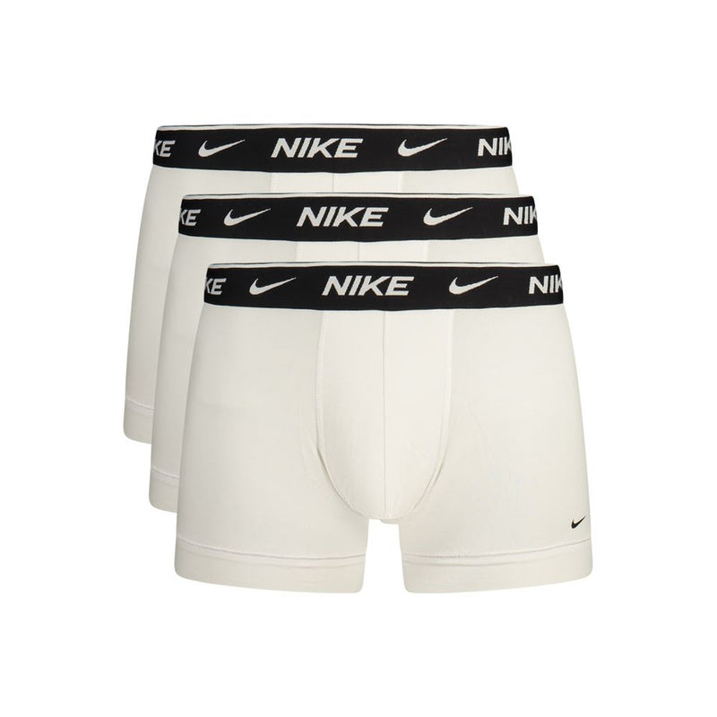 Nike White Cotton Men Boxer Short - Confort et Style Réunis