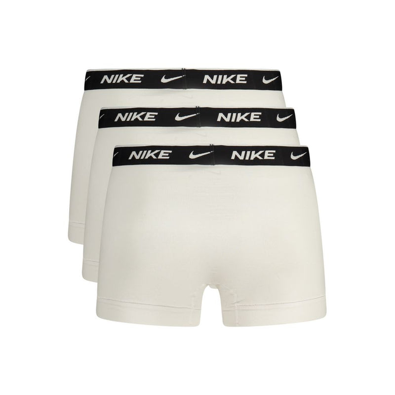 Nike White Cotton Men Boxer Short - Confort et Style Réunis