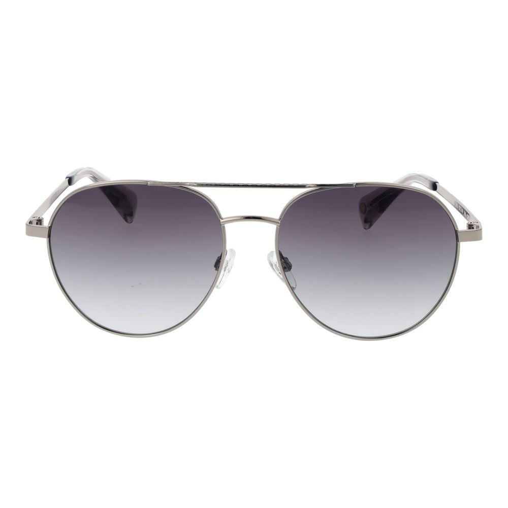 Lunettes de soleil en métal gris Ted Baker