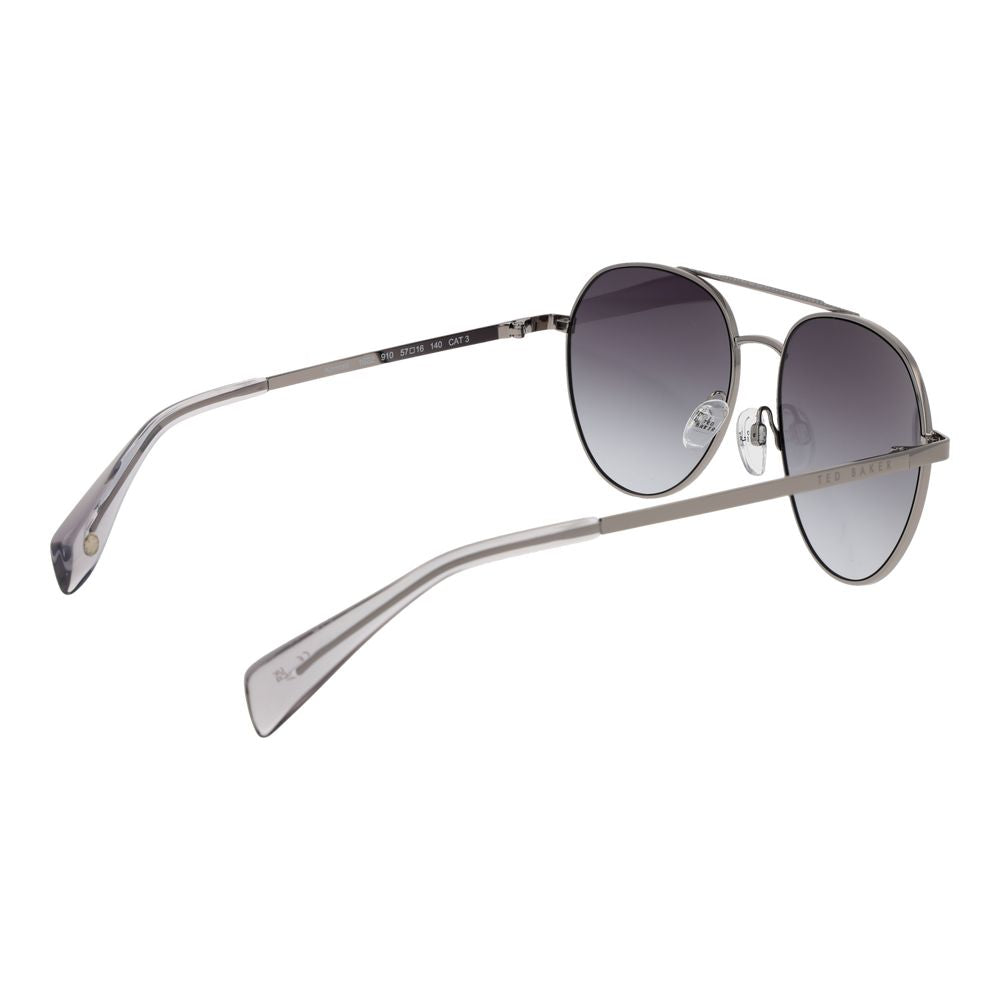 Lunettes de soleil en métal gris Ted Baker