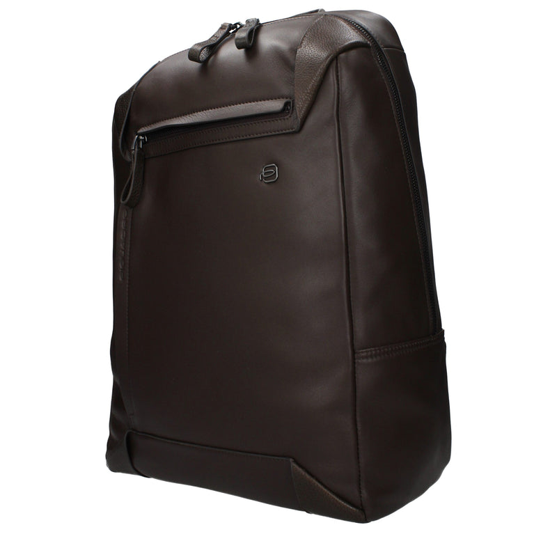 Piquadro Bruine Leren Rugzak