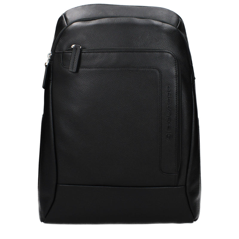 Sac à dos en cuir noir Piquadro CA3214X1N