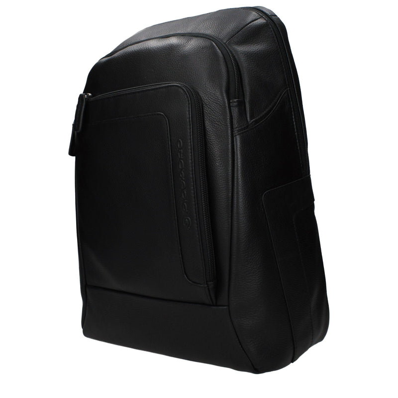 Sac à dos en cuir noir Piquadro CA3214X1N