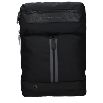 Sac à dos en tissu noir Piquadro