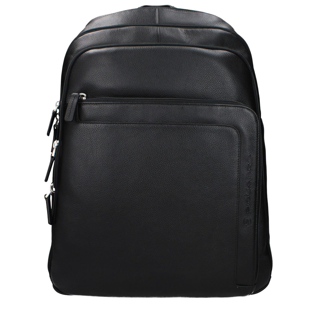 Piquadro Black Leather Backpack - Stylish & Functional
