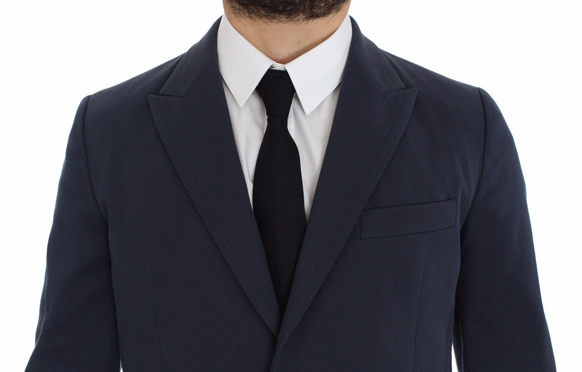 Dolce &amp; Gabbana Blazer décontracté en coton stretch bleu