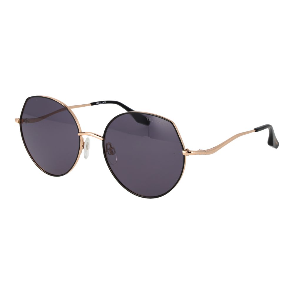 Trussardi Black Metal Sunglasses for Women - Chic & Protective