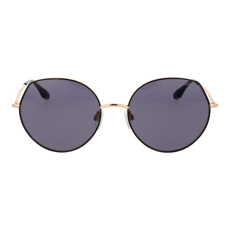 Trussardi Black Metal Sunglasses for Women - Chic & Protective