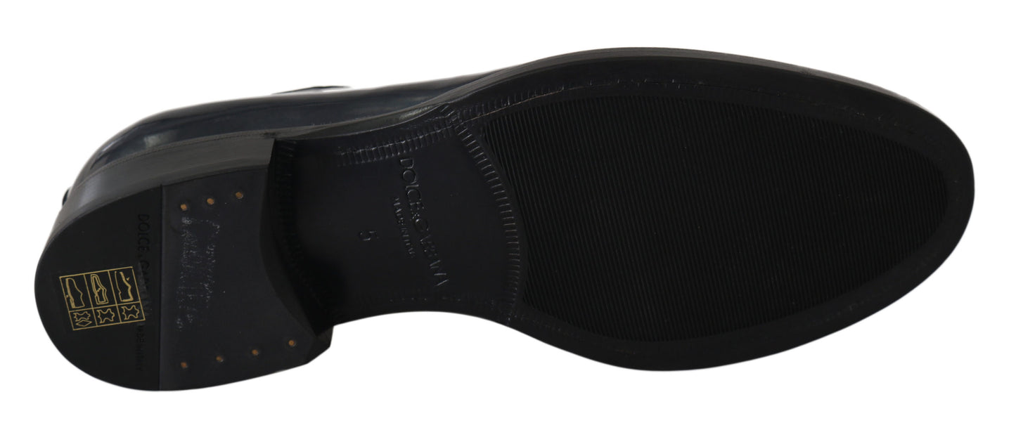 Dolce &amp; Gabbana Chaussures habillées Derby en cuir bleu