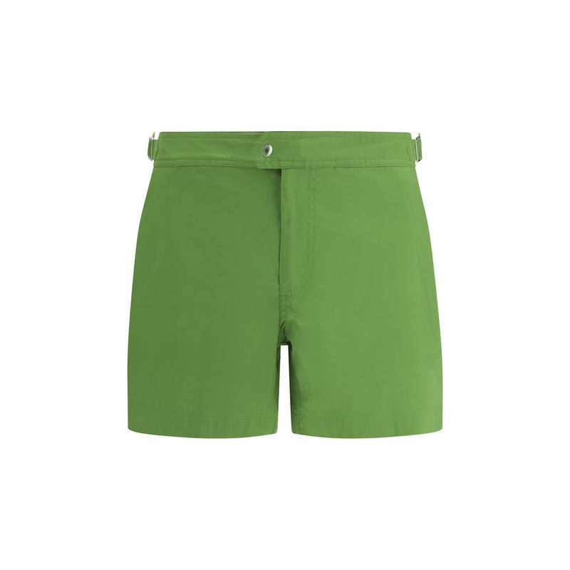 Tom Ford Green Polyester Swim Shorts - Élégance et Confort