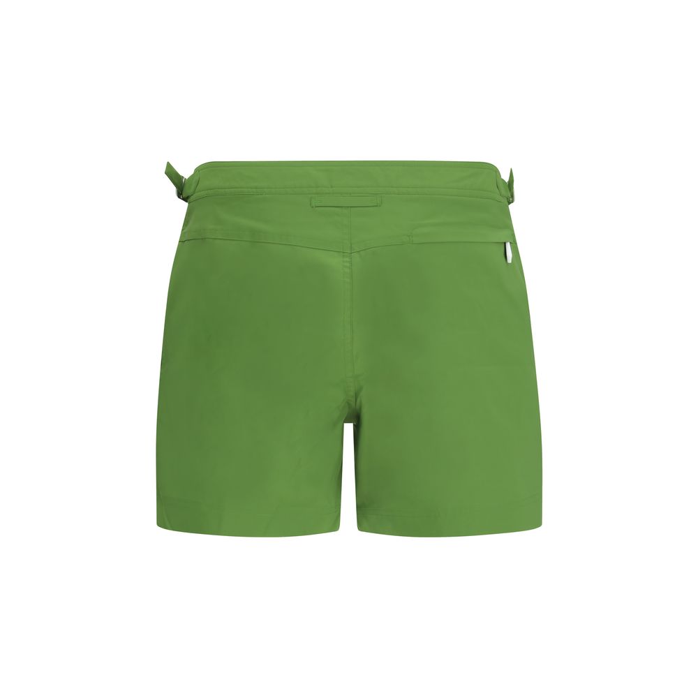 Tom Ford Green Polyester Swim Shorts - Élégance et Confort
