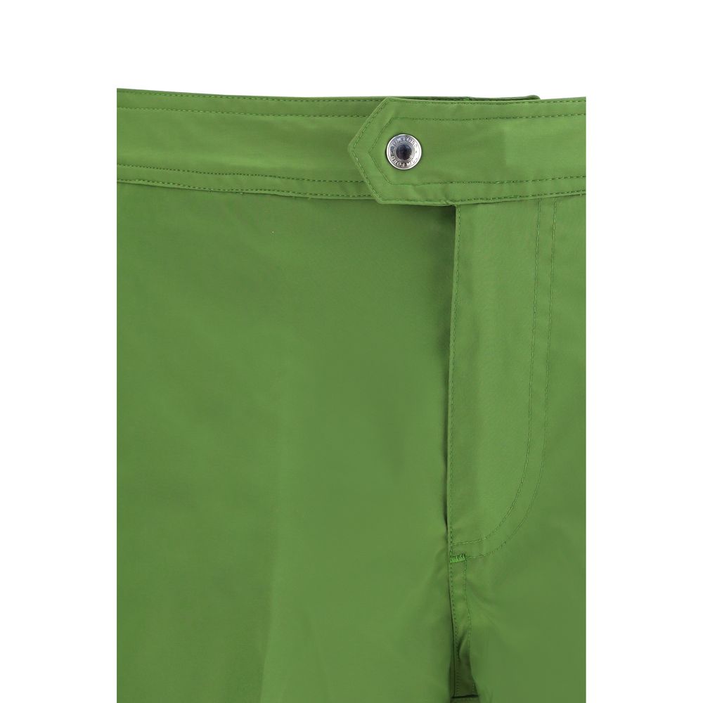 Tom Ford Green Polyester Swim Shorts - Élégance et Confort