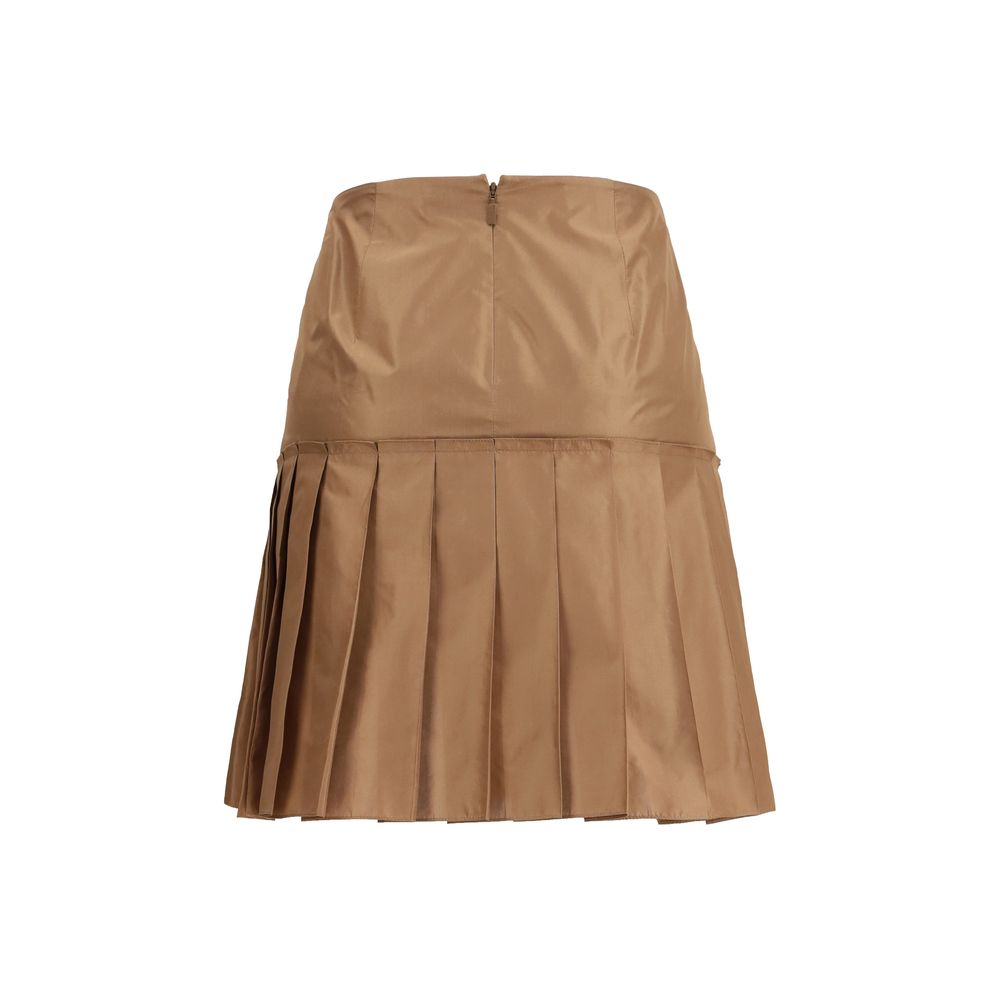 Fendi Brown Silk Mini Skirt - Élégance et Style