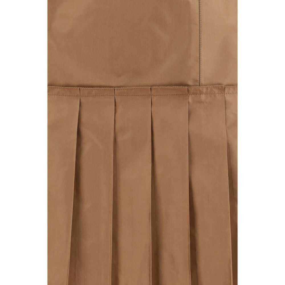 Fendi Brown Silk Mini Skirt - Élégance et Style