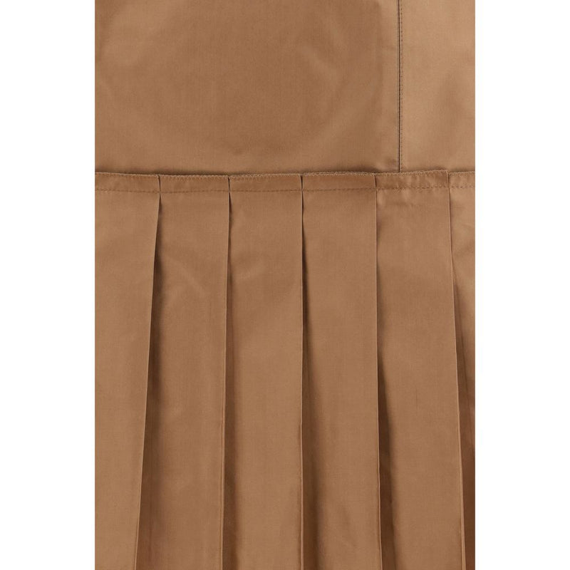 Fendi Brown Silk Mini Skirt - Élégance et Style
