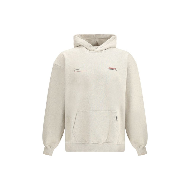 Represent Beige Cotton Sweatshirt - Modern Streetwear Essential