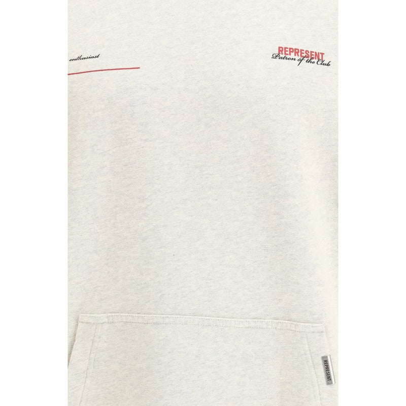 Represent Beige Cotton Sweatshirt - Modern Streetwear Essential
