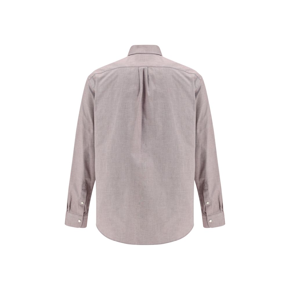 Chemise en coton bordeaux Fendi