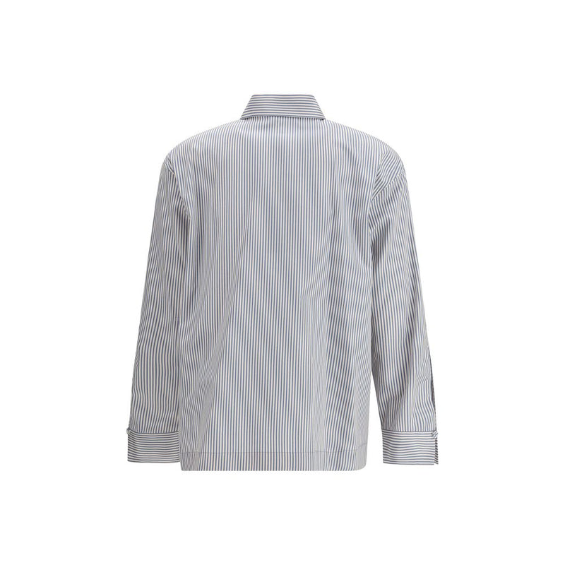 Fendi Multicolor Cotton Pattern Shirt - Elegant Draped Design