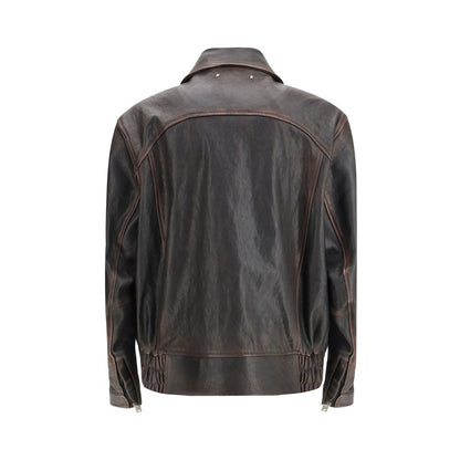 Golden Goose Bruin Geitenleren Bomber