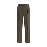 Brioni Bicolor Fleece Wool Casual Pants - Élégance Moderne